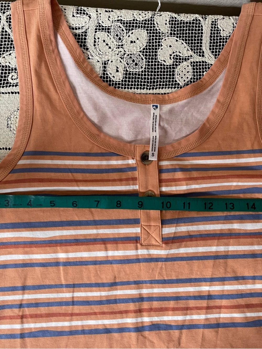 Kuhl NWT Solstice Sandstone striped Tank Top size small - Picture 7 of 8